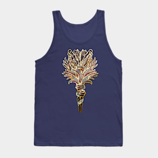 Occult Black & Gold Flower Bouquet of Hands Tank Top